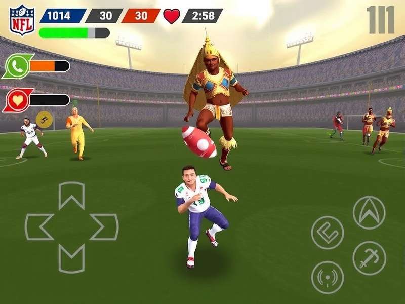 NFL Hindustan Frenzy Controls Interface